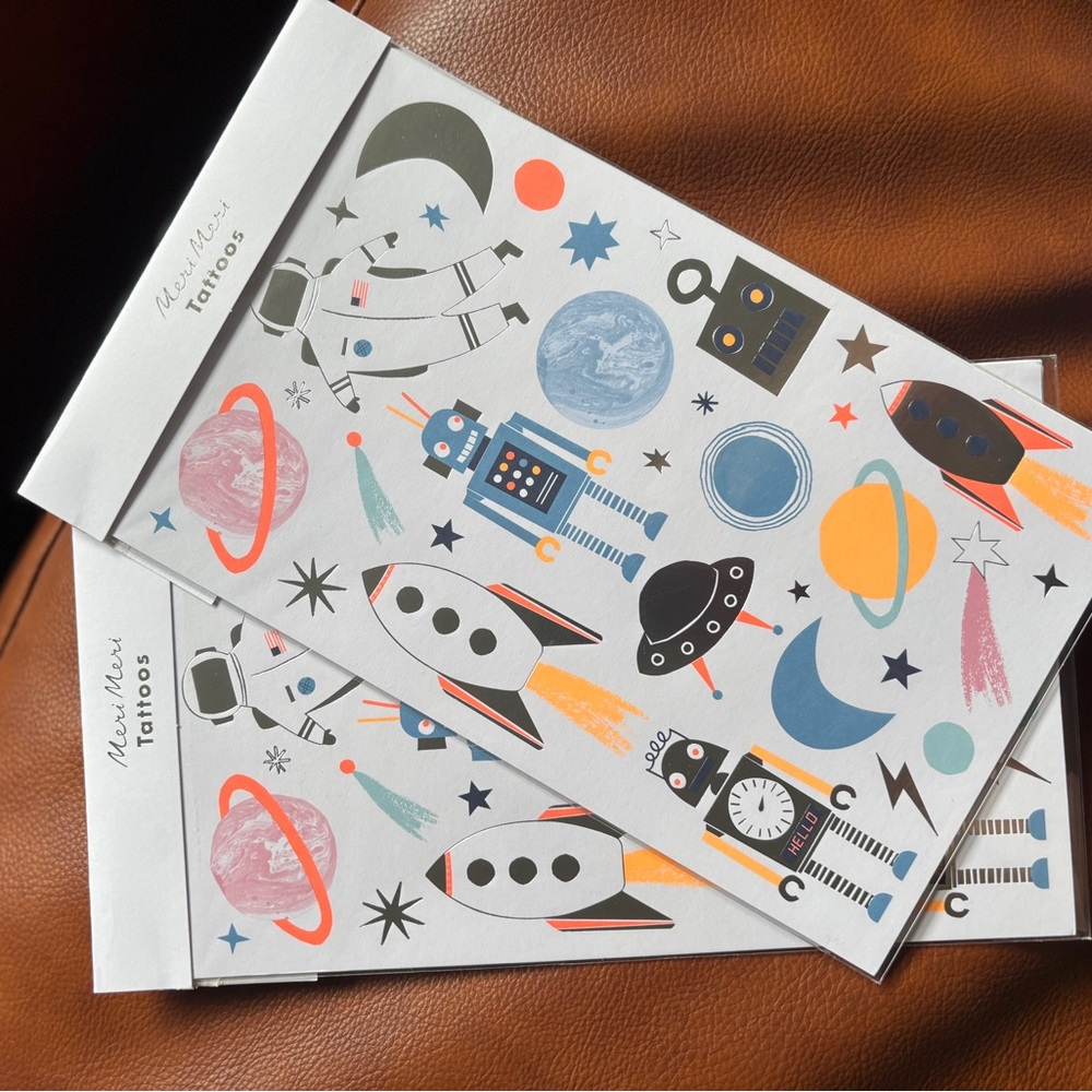 Space-Themed Temporary Tattoos